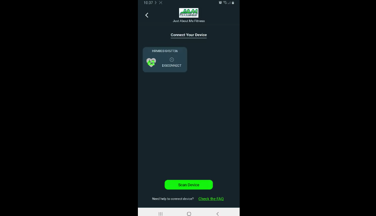 Pairing Heart Rate Monitor