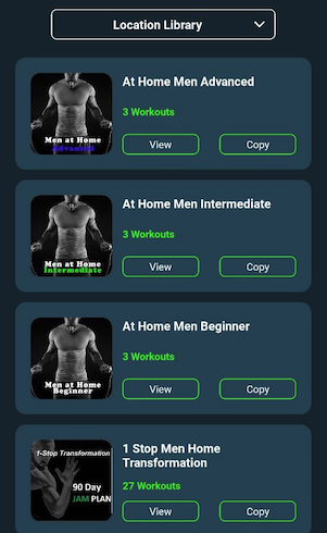 Beginner, Intermediate, Advanced workout plans